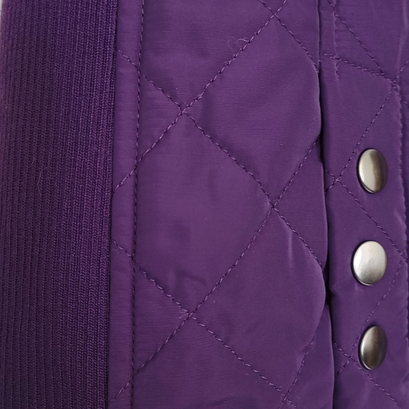 Purple Quilted Vest - Picture 8 of 9